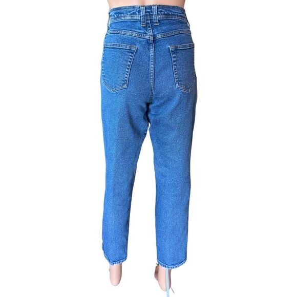 Vintage 90s Billblass High Rise Waist Petite Mom Jeans Denim Size 8 - Picture 3 of 4